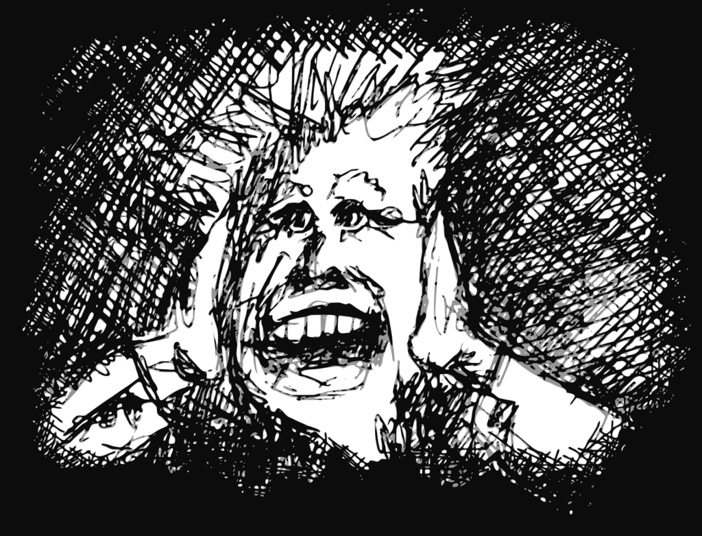 dessin attaque de panique, que faire crise d'angoisse, calmer une crise d'angoisse, hyperventilation anxiété, hypnose pour un travail à la source